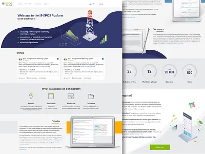 landing circle design home page isometric landing page landscape screen web www