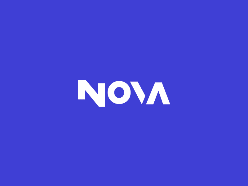 Nova Logo animation flat gradient logo ui