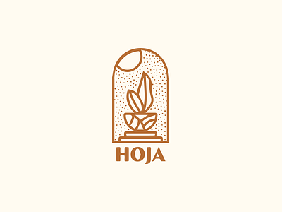 Hoja hoja indoor logo plant