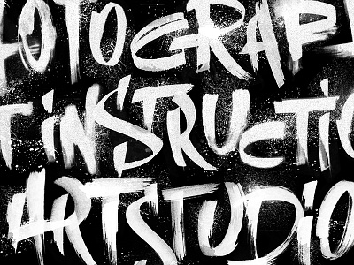 Art Studio art gallery handmade lettering paint