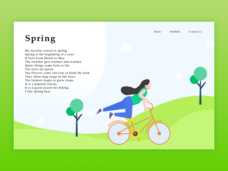 My spring by Una for Frandy Design on Dribbble