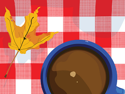 Camp Life camp camping coffee digital fall illustration leaf picnic vacation vector