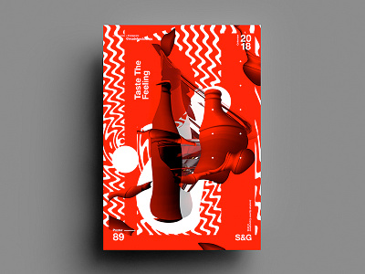 Taste The Feeling 2018 abstract art c4d coca cola coke color design digitalart tutorial type typography