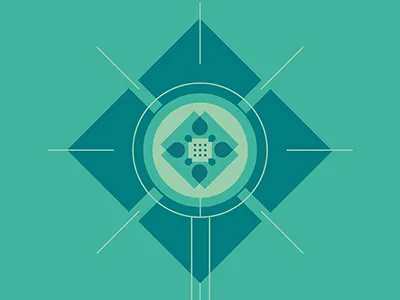 Green abstract art design graphics illustration vector