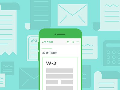 Tax Day documents evernote mobile taxes w 2