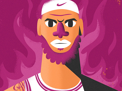 Lebron James all the pretty colors basketball character lebron lebron james nathan walker nba nike playoffs sports