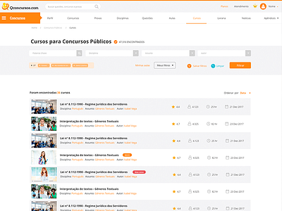Cursos Qconcurso contest design web ux interface course ead school study