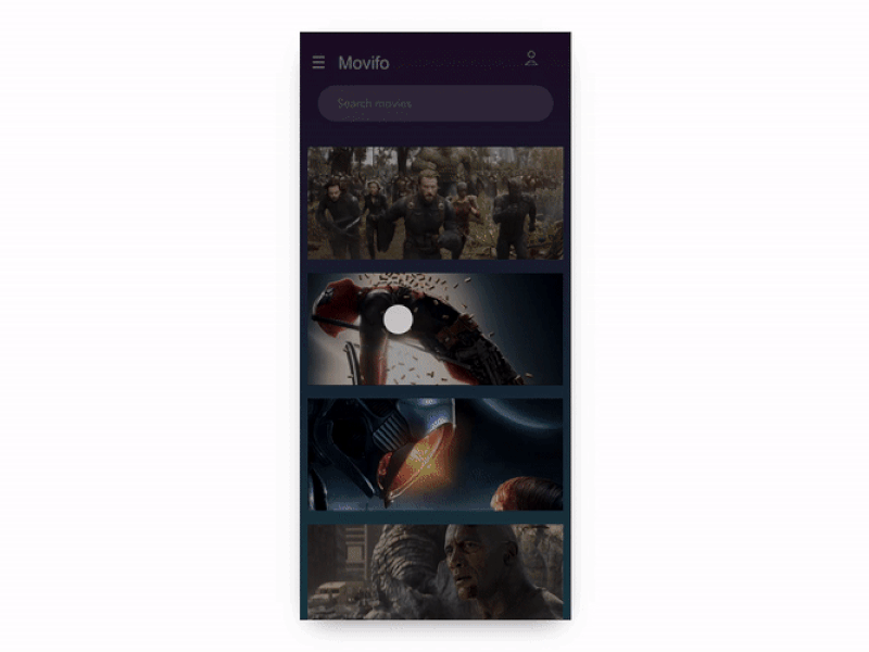 Movie Info Ui Interactions animation deadpool2 design imdb interactino mobileapp movies ui uianimation ux