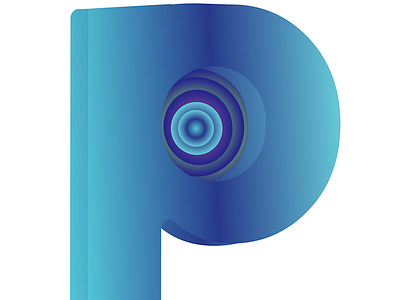 36 Days of Type - P is psychedelic 36daysoftype 36daysoftype p 3deffect gradient gradientblue gradientcolor illustrator lettering photoshop psychedelic typography
