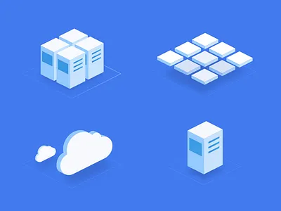 Isometric icons icon isometric