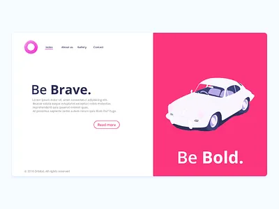 UI practice bold colors pink ui ux