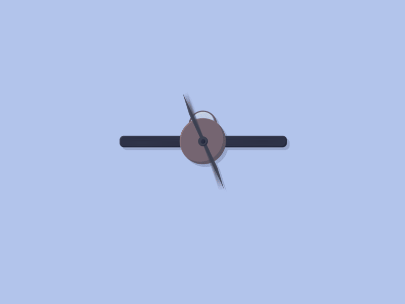 Plane Loop 2d animation art flat loop plane test