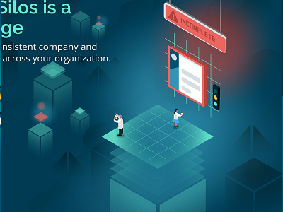Isometric Data Store 2 illustration isometric
