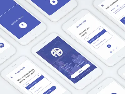 AllSpeak app design ui design ux design