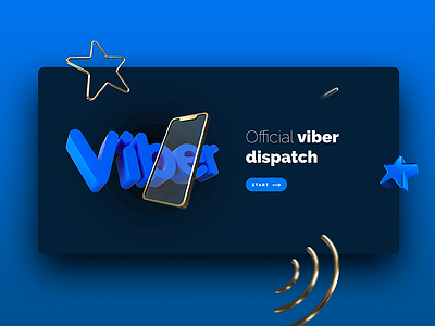 Viber dispatch 3d illustration ui ux web