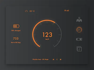 Daily UI #034 - Car Interface 034 car interface daily ui ui design