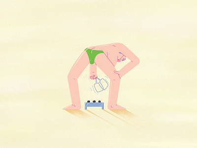 The speedo sporter beach belly illustration speedo