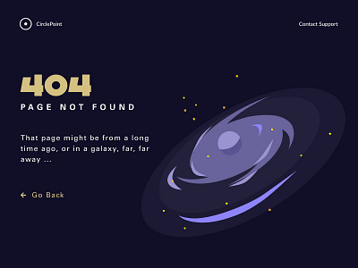 Daily UI 008 - 404 Page 404 dailyui galaxy space spiral galaxy star wars ui