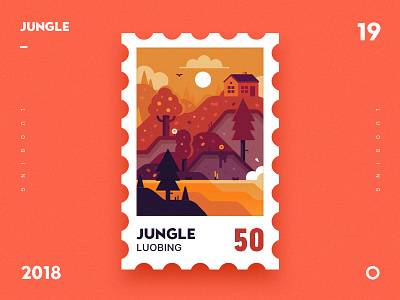 Jungle dribbble illustrator jungle ui