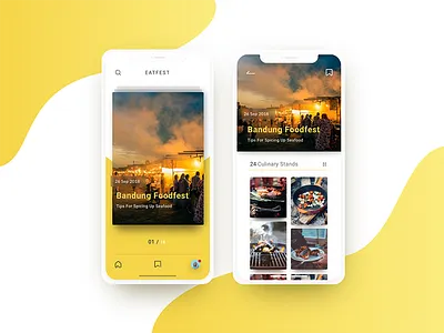 #Exploration | Food Fest App app culinary design fest festival food ui