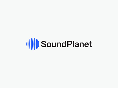 Sound Planet ball beat icon logo mark music planet sound symbol wave