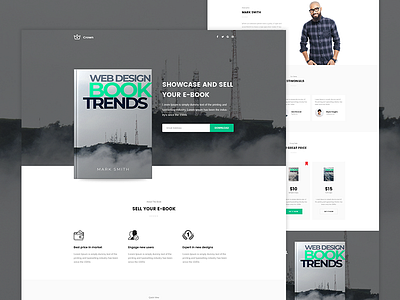 Crown - Ebook Landing page crown envato themeforest unbounce