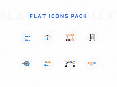 Flat Icon Pack business colour flat icons team ui ux