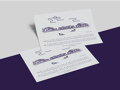 IIT Guwahati Calendar Concept calendar gradient iit illustrator lineart