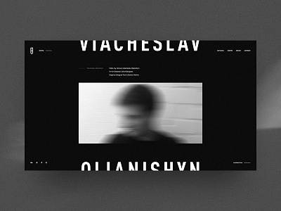 Viacheslav Olianishyn Personal Website app black design fashion gold minimal online site store ui ux web