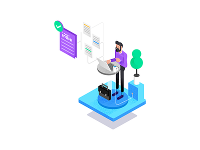 soon... characters hr office people retro style styletest ui ux website workforce