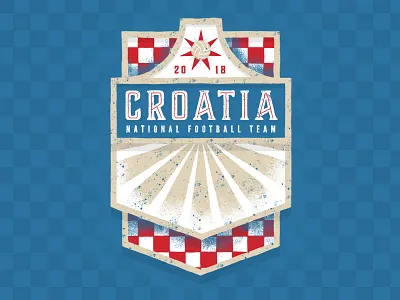Croatia 2018 badge badge design croatia fifa football illustration soccer the blazers wold cup