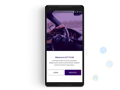 CITY CAB LOGIN SCREEN login screen ui ux