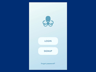 Octoport - IoT App - Login UI app app design design iot mobile music octoport product temperature ui ui design ux