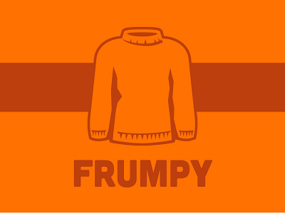 Frumpy Orange Sweater orange sweater