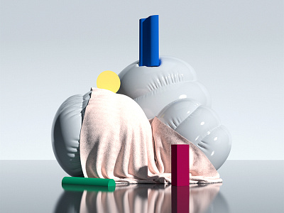 Hard n Soft 3d c4d cinema4d cloth colors composition hard redshift soft