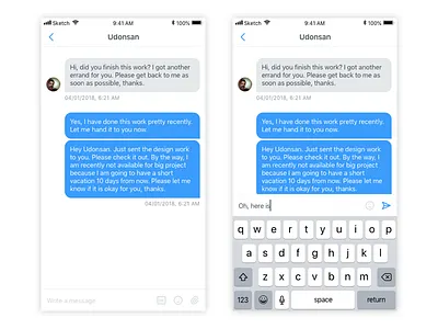 Direct Message (#13) dailyui dm message
