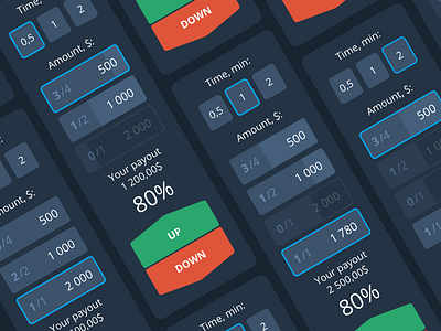 Transaction panels button control deal design interface panel states trade trading ui ux web