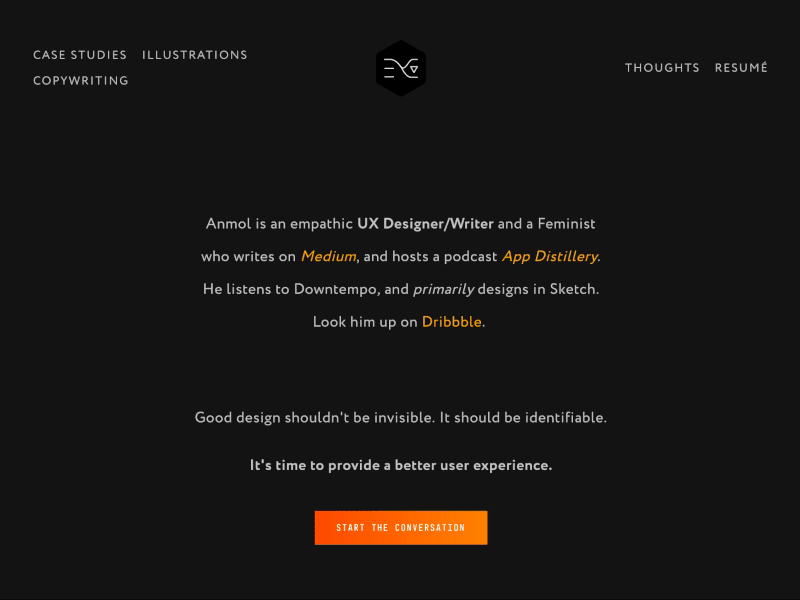 Portfolio Redesign brand design freelance glow glyph identity logo mark portfolio quote