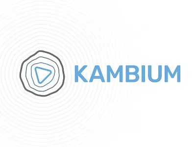 Kambium Logo beige blue branding generative kambium logo mediation personal development sand signet triangle