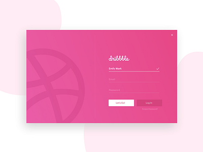 Hello, Dribbble! debut interface ui