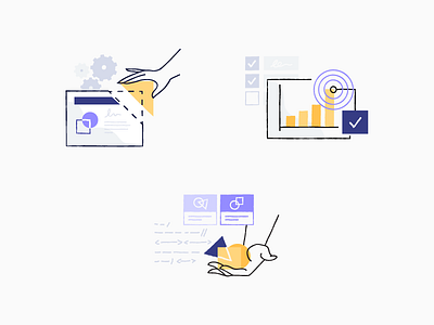 "Are they fondling the shapes?" abstract code data design graph hands illustration product spot