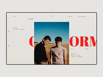 A A clean color design minimal photo ui ux web webdesign