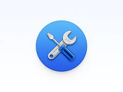 Setting Icon app icon hardware tools mac icon macos icon osx icon realistic sandor screwdriver setting setting icon skeu skeuomorph skeuomorphism spanner tool icon tools for reparing ui icon user interface icon ux icon wrench