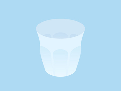 A cup blue color colour graphic design illustration simple