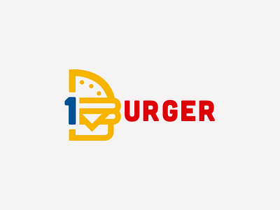 33/50 Burger Joint burger challenge dailylogo design fastfood logo oneburger red