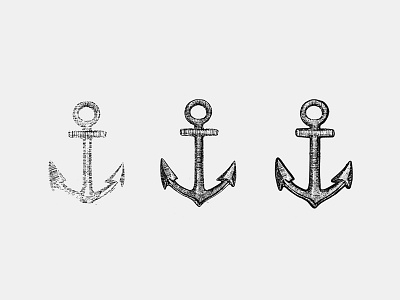 Anchor art brand clean design drawing engraving etching identity illustration minimal retro vintage