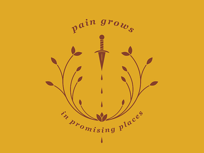 Pain Grows band drops knife merch plants tshirt