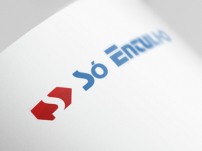 Só Entulho Logo blue branding flat logo red