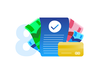 8. Payment 2 illustration invoice money payment