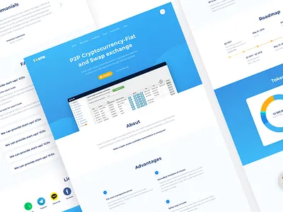 New Token Homepage bitcoin blockchain crypto currency design landing payment token ui ux wallet